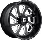 D58720001847 Fuel Lug Black Milled Lifted Wheels Rims Inch