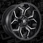 D60620008247 Fuel Lifted Lug Black Machined Wheel Rim Inch