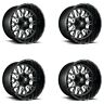 D6112470a644 Fuel Set Stroke Gloss Black Milled Wheels Truck 194933015108