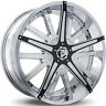 Diablodb002-3 Diablo Wheels Dagger Chrome With Black Insert Rims