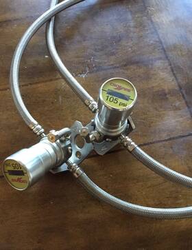 Cf105abt-st Dual Dynamics Pre-owned Pair Crossfire Tire Pressure Equalization System 105 Psi 2 Each