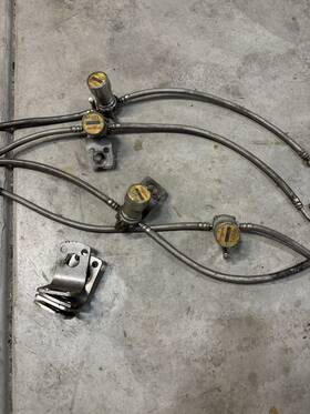 Cf125abt-st Dual Dynamics 4 Crossfire Tire Equalizer System 125 Psi Stainless Steel Hoses