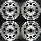 E7sz1007a Ford Thunderbird Machined Silver Pockets Oem Wheel Set
