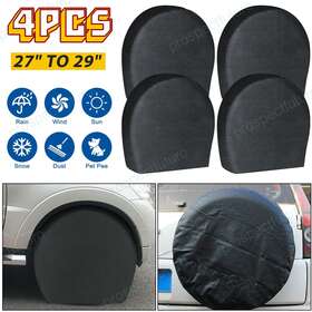 Ec9070231bk Elegant Choise 4x Waterproof Tire Covers 27 Inch -29 For Wheel&tyre Rv Trailer Camper Sun Protector
