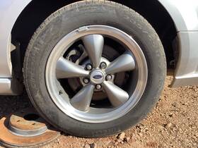 560-03589a Factory Oem Wheel 17x8 5 Funnel Spoke Painted Dark Argent Fits 05-09 Mustang 4544677