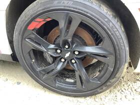 560-05877c Factory Oem Wheel 20x9-1/2 5 Twisted Split Spoke Black Fits 19-24 Camaro 4833423