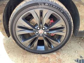 560-59978a Factory Oem Wheel 22x9 Alloy 5 Slotted Spoke Black Fits 17-21 F-pace 4317357