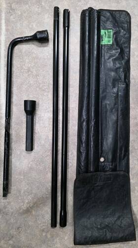 3c34-17005-bd Ford Fomoco F450 F550 Super Duty Dually Lug Wrench Set For Red /yellow Jack Oem