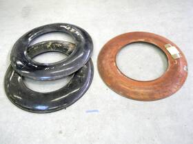 T1406 Ford 1956 Thunderbird Continental Kit Spare Tire Donuts X3