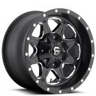 Fuelfl063-4 Fuel Wheels Boost Matte Black Milled Rims Fs