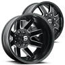 Fuelfl093-1 Fuel Wheels Maverick Dually Matte Black Milled Off Road Rims