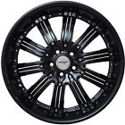 G22208510blkblkint3542 Gwg Wheels Inch Stagg Black Narsis Rims Fits Infiniti Luxury