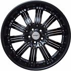 G222085blackinsert35 Gwg Wheels Inch Black With Inserts Narsis Rims Fits Pontiac
