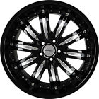 G222085blkchrint35 Gwg Wheels Inch Black Chrome Narsis Rims Fits Ford Mustang