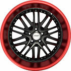 G23188red33 Gwg Wheels Inch Black Red Lip Amaya Rims Fits Land