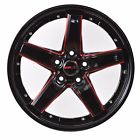 G401775red40 Gwg Drift Inch Black Red Mill Rims Fits Hyundai Sonata