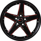 G40188red40 Gwg Wheels Inch Black Red Mill Drift Rims Fits Infiniti