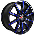 G42188blumill40 Gwg Wheels Mod Inch Black Blue Mill Rims Fits Lexus