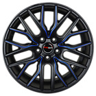 G43188mttbluemill40 Gwg Wheels Inch Matte Black Blue Flare Rims Fits Audi