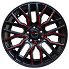 G43188mttredmill40 Gwg Wheels Inch Matte Black Red Flare Rims Fits Toyota