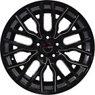 G432085blackmill35 Gwg Wheels Inch Black Laser Mill Flare Rims Fits Cadillac
