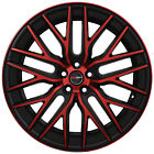 G43229redface18 Gwg Wheels Inch Black Red Face Flare Rims Fits Chevy