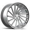 Giovannagv035-4 Giovanna Staggered Wheels Spira Ff Diamond Cut Silver With Chrome