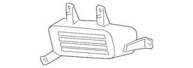 22936497 Gm Genuine Front Driver Side Fog Lamp Opening Cover