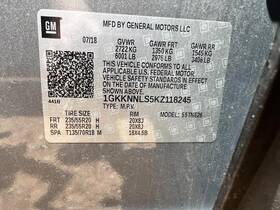 566.gm9a19 Gmc Truck Acadia 2019 Spare Wheel Carrier 104596663