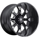 H101-2090816555b 217150 Hostile Nitto Black Milled Knuckles Wheels Ridge Grappler Tires