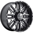 H104-2090816555b 90000001936 Hostile Dick Cepek Black Milled Zombie Wheels Fun Country