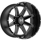 H109-2012816547b 217030 Hostile Nitto Black Milled Alpha Rims Ridge Grappler Tires