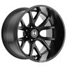 H113-2212817047bb Hostile Inch Rage Satin Black Wheels Rims