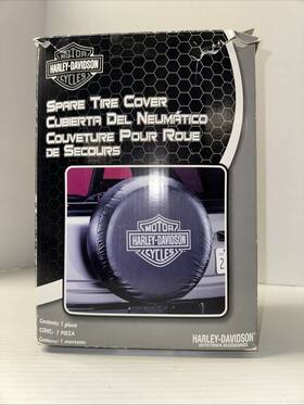 Harley-davidson 081134107964 Spare Tire Cover Fits Tires 27 Inch To 31 Rubberized Vinyl Bnib