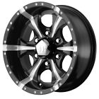 He7918960912 Helo Lifted Silverado Maxx Wheels Rims Black