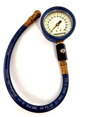 9540-02 Intercomp Racing 3 Inch Deluxe Air Pressure Gauge 0-30 Psi