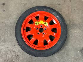 Xkr-5 Jaguar 2007-2015 Xk Emergency Spare Tire Wheel Donut 135 / 80 18 Oem Lot2662