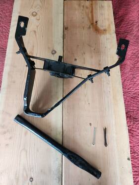 5200-3075 Jeep 87-92 Oem Comanche Mj Spare Tire Carrier Winch Assembly For Short Bed Only