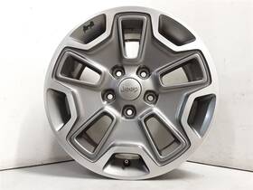 560-09318c Jeep Jk Wrangler Rubicon 17x7 1/2 Gray W Machined 10 Slot Wheel 2014-2017 148196