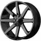 Km65122986338 Km651 Kmc 22x9.5 5x5.5 5x139.7 5x150 Wheels Rims Black 38 Offset Alloy