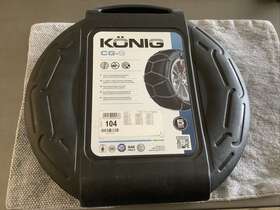 Th2004205104 Konig Self Tensioning Low-profile Snow Tire Chains Diamond D Link Cg9 Size 104