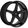 Lexanilx114-5 Lexani Wheels Savage Satin Black Lip Rims