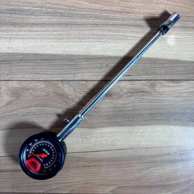 Lstg100 Mac Tools Tire Pressure Gauge Black/silver Long-stem Heavy-duty 170 Psi