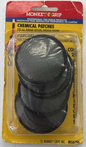 Ms8796 Monkey Grip 25 Pk Medium 2-1/4 Inch Round Rubber Tire Repair Chemical Patches