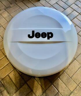 5qz12gw7aa Mopar Oem Bright White Hard Spare Tire Cover Jeep Wrangler #5qz12gw7aa