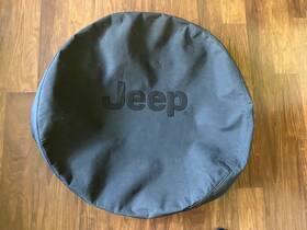 82209948ab Mopar 75585 1997-2018 Jeep Wrangler Tire Cover Black Logo Genuine Oem 861