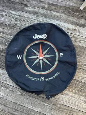 82210884ab Mopar Oem Inch The Adventure Begins Here Compass 32 Spare Tire Cover Jeep Wrangler