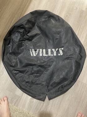 82214219 Mopar 2007-2020 Jeep Wrangler Willys Spare Tire Cover Genuine Oem Used