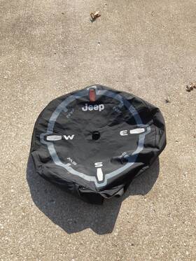 82215446ab Mopar 82215446 2018-2024 Jeep Wrangler Jl Spare Tire Cover Oem New Genuine
