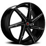 Mordermdr007-2 Morder Wheels Gloss Black Cnc Machined Accents Rims